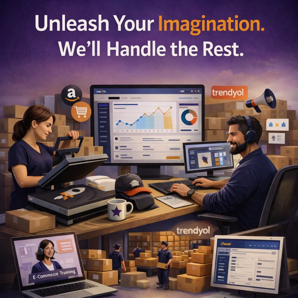 ETS isteğe özel baskı ve mağaza hizmetleri